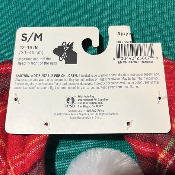 NWT Doggie Reindeer antlers winter headband. - Picture 3 of 5